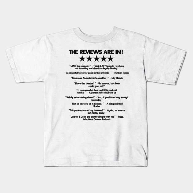 Beer'd Al Reviews Kids T-Shirt by beerdalpodcast